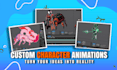 make 2d custom games including art and design from your idea