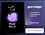 design and code goal widget with any character
