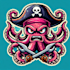 design creative angry octopus kraken mascot logo with express delivery