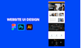 design stunning website uiux design or figma landing page design