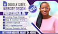 create google sites website and landing page for business with SEO optimization