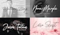 a signature, scripted, handwritten, calligraphy, and cursive logo