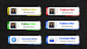 make animated social media lower thirds