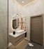 do bathroom interior design in 3d with a realistic render