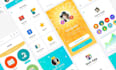 do mobile app ui ux, game ui ux design in figma for kids