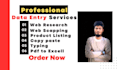 do accurate and fatest any data entry,web reasearch,copy paste jobs