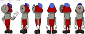 make 2d character turn around