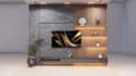 do TV wall,  tv cabinets  ,media wall and rendering