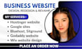 build website or landing page on hostinger website, canva website, figma website