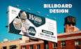 design standee, street sign, bandit sign, billboard, hoarding sign, or roll up