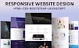 design website layout in HTML5, css3, and bootstrap5