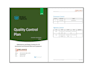 develop quality control plan, qc plan, qcp, qaqc