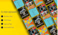 create handout, announcement, bulletin, party flyer, vivid print flyer design