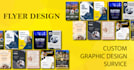 create place card, triple flyer, post card, custom flyer, one page flyer design