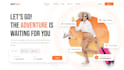 design a modern responsive website or landing page in figma