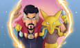 draw super hero and pokemon on cartoons
