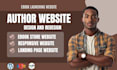 design author website, ebook website, portfolio website, book author website wix