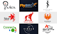 create a professional minimalist 3d business logo design with copyrights