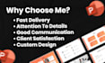create modern powerpoint presentation design animation and eiditing expert