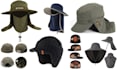 do hat and cap tech pack, bucket hat, trucker, dad cap with flat sketch design