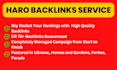 get high authority backlinks with expert haro pitches and replies