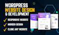 design, redesign, revamp, clone, duplicate, or fix the wordpress website
