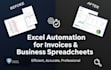 design an automated excel invoice and professional business spreadsheet
