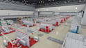 make any exhibition hall 3d modeling and walkthrough render