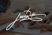 design artistic handwritten signature or logo
