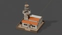create low poly 3d buildings