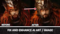 fix your ai generated art image, repaint and enhance it