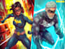 drawing custom superhero character in action