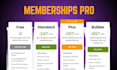 create a membership website or subscription website with wordpress