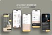 do mobile app ux ui design and clickable protoype in figma