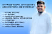 write an ats resume cover letter and linkedin optimisation