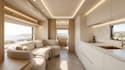 custom camper van layout and 3d rendering