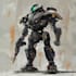 create mecha robot character concept