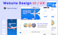 design figma landing page, saas website UI UX design