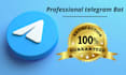 create high quality telegram crypto investment bot