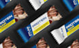 design protein bar and chocolate wrapper packaging