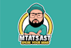 cute cartoon kawaii mascot podcast cover art caricature logo