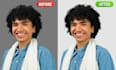 do high quality image background removal and natural shadow