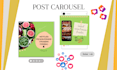 carousel posts, posts and stories,improve instagram feed, fb, linkedin canvapro