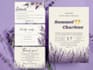 create a lavender theme wedding invitation for you