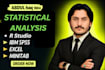 do advanced statistical analysis in r studio, minitab, spss