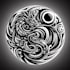 custom an abstract black tattoo design