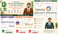 create excel spreadsheet or google sheets income expense invoice, budget tracker