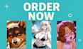 make 2d furry art nsfw or sfw of you or your fursona