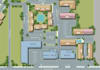 draw vector site plan or map illustration for real estate property