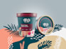 design ice cream cups and label designs
